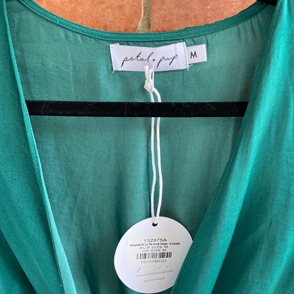 Petal & Pup Amanda Hi Lo Tie Front Dress - Picture 4 of 6